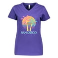 thumbnail image 1 of Inktastic San Diego California Beach Vacation Women's V-Neck T-Shirt, 1 of 5