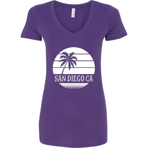Inktastic San Diego California Beach Women's V-Neck T-Shirt