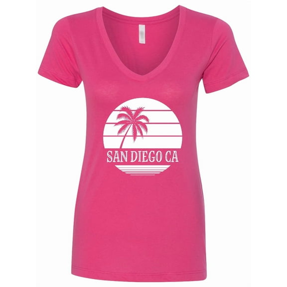 Inktastic San Diego California Beach Women's V-Neck T-Shirt