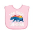 thumbnail image 1 of Inktastic San Diego California Bear Sunset Boys or Girls Baby Bib, 1 of 4