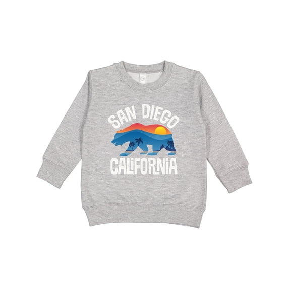 Inktastic San Diego California Bear Sunset Toddler Sweatshirt