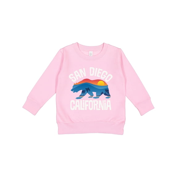 Inktastic San Diego California Bear Sunset Toddler Sweatshirt