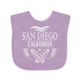 thumbnail image 1 of Inktastic San Diego California Cute Surfing Boys or Girls Baby Bib, 1 of 4