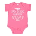 thumbnail image 1 of Inktastic San Diego California Cute Surfing Boys or Girls Baby Bodysuit, 1 of 5