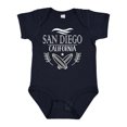 thumbnail image 1 of Inktastic San Diego California Cute Surfing Boys or Girls Baby Bodysuit, 1 of 5