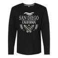 thumbnail image 1 of Inktastic San Diego California Cute Surfing Long Sleeve T-Shirt, 1 of 5