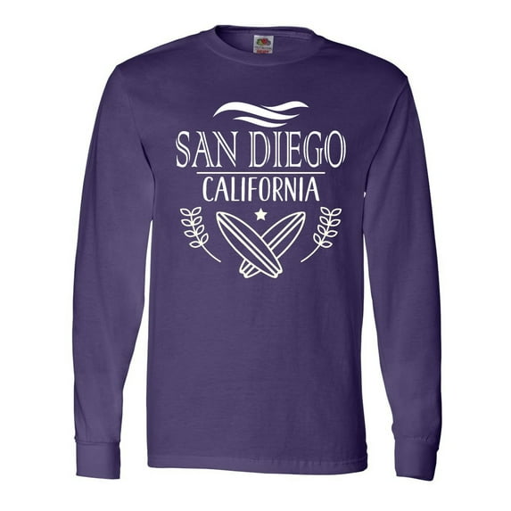 Inktastic San Diego California Cute Surfing Long Sleeve T-Shirt