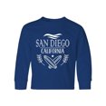 thumbnail image 1 of Inktastic San Diego California Cute Surfing Long Sleeve Youth T-Shirt, 1 of 5