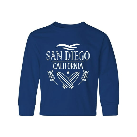 Inktastic San Diego California Cute Surfing Long Sleeve Youth T-Shirt
