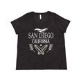 thumbnail image 1 of Inktastic San Diego California Cute Surfing Women's Plus Size T-Shirt, 1 of 5