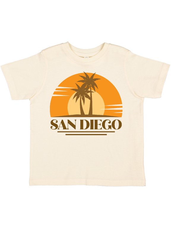 San Diego California Retro Sunset Boys or Girls Toddler T-Shirt