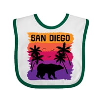 Inktastic San Diego California Sunset Boys or Girls Baby Bib