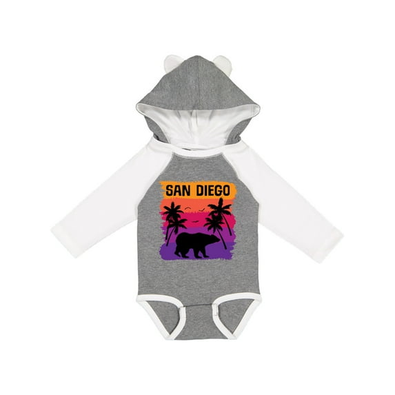 Inktastic San Diego California Sunset Boys or Girls Long Sleeve Baby Bodysuit