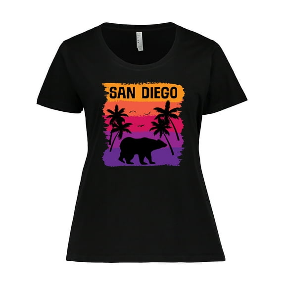 Inktastic San Diego California Sunset Women's Plus Size T-Shirt