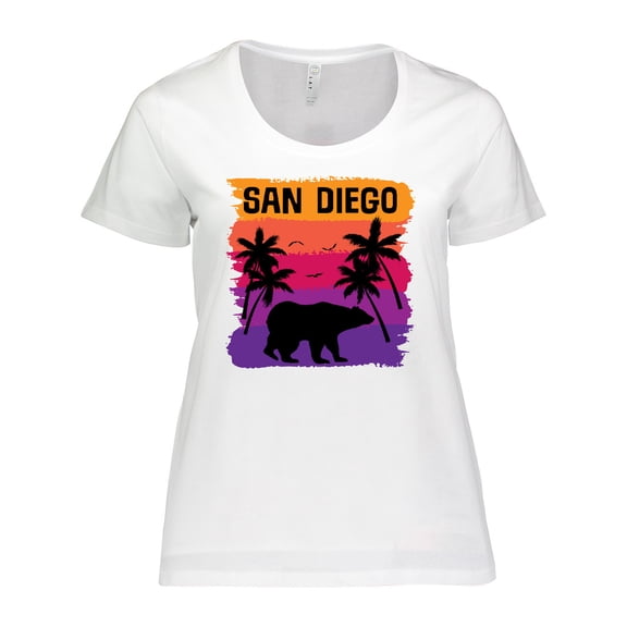Inktastic San Diego California Sunset Women's Plus Size T-Shirt