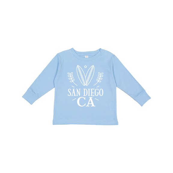 Inktastic San Diego California Surfing Boys or Girls Long Sleeve Toddler T-Shirt