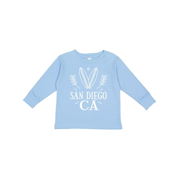Inktastic San Diego California Surfing Boys or Girls Long Sleeve Toddler T-Shirt