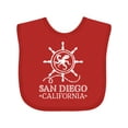 thumbnail image 1 of Inktastic San Diego California Travel Boys or Girls Baby Bib, 1 of 4