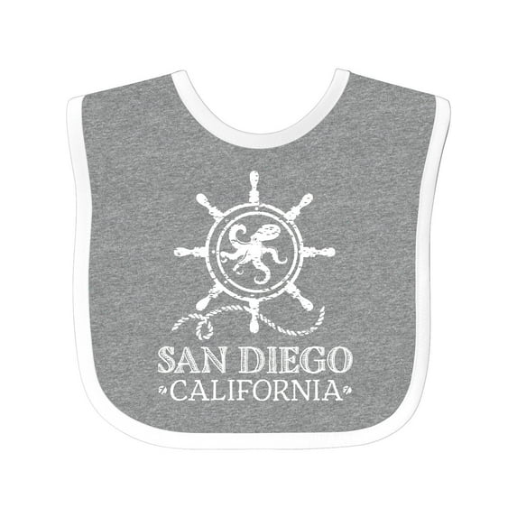 Inktastic San Diego California Travel Boys or Girls Baby Bib