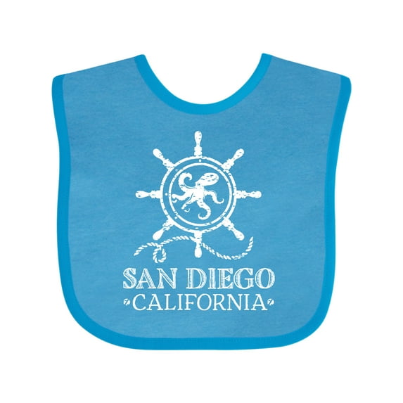 Inktastic San Diego California Travel Boys or Girls Baby Bib