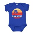 thumbnail image 1 of Inktastic San Diego California Vacation Retro Sunset Boys or Girls Baby Bodysuit, 1 of 5