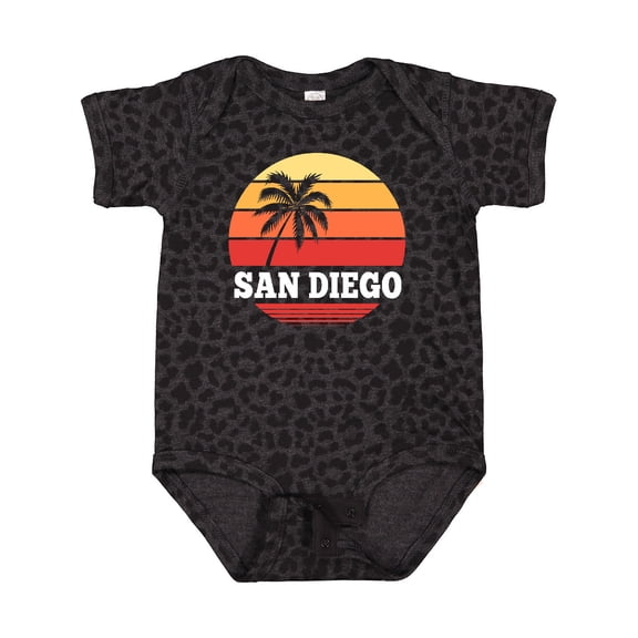 Inktastic San Diego California Vacation Retro Sunset Boys or Girls Baby Bodysuit
