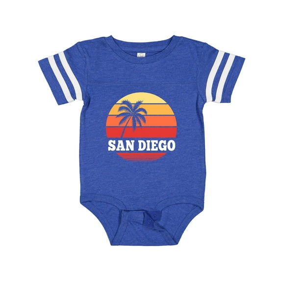 Inktastic San Diego California Vacation Retro Sunset Boys or Girls Baby Bodysuit