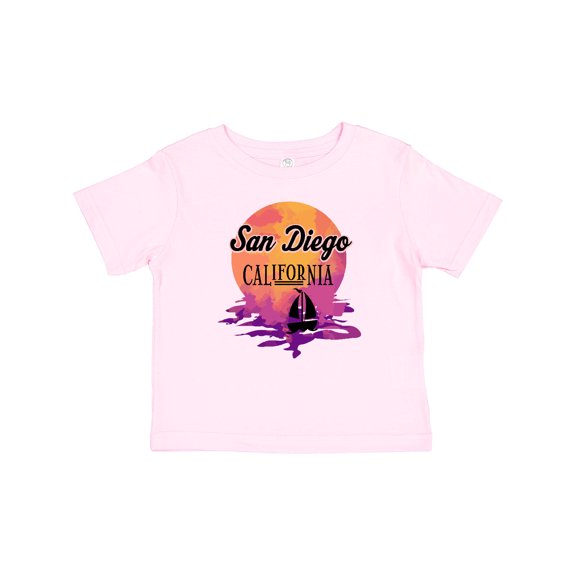 Inktastic San Diego California Watercolor Sunset Girls Baby T-Shirt