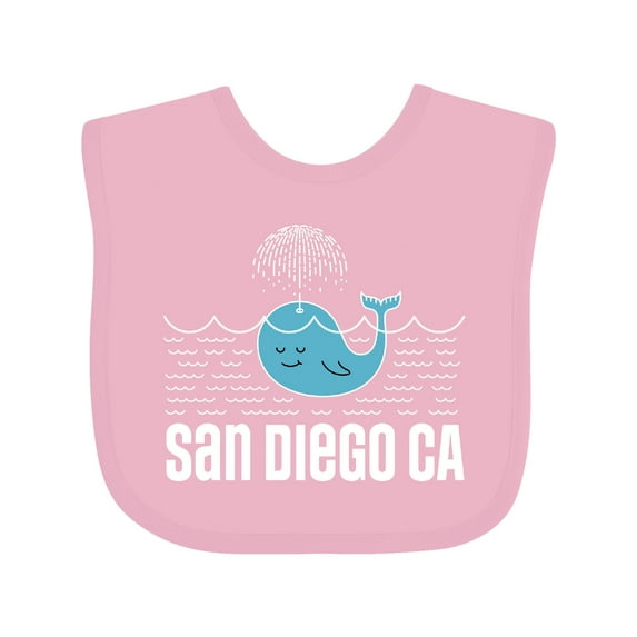Inktastic San Diego California Whale Boys or Girls Baby Bib