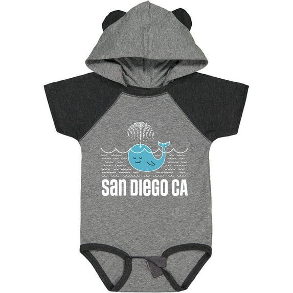 Inktastic San Diego California Whale Boys or Girls Baby Bodysuit