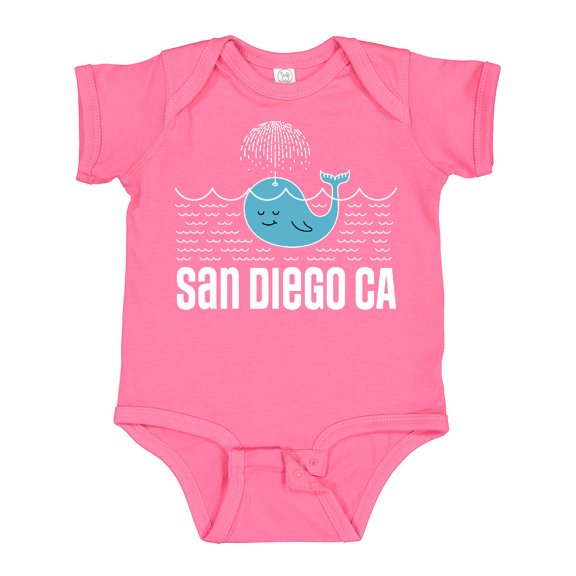 Inktastic San Diego California Whale Boys or Girls Baby Bodysuit