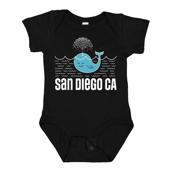 Inktastic San Diego California Whale Boys or Girls Baby Bodysuit