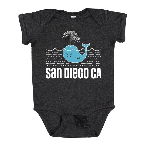 Inktastic San Diego California Whale Boys or Girls Baby Bodysuit