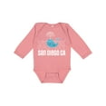 thumbnail image 1 of Inktastic San Diego California Whale Boys or Girls Long Sleeve Baby Bodysuit, 1 of 5