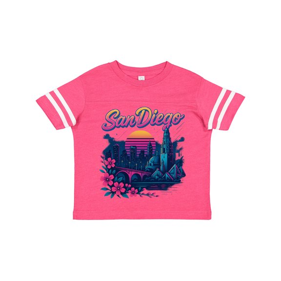 Inktastic San Diego Retro Sunset Skyline Boys or Girls Toddler T-Shirt