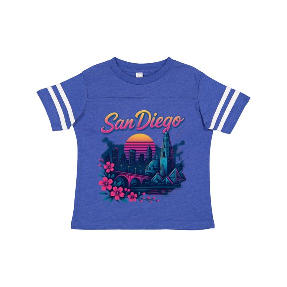 Inktastic San Diego Retro Sunset Skyline Boys or Girls Toddler T-Shirt