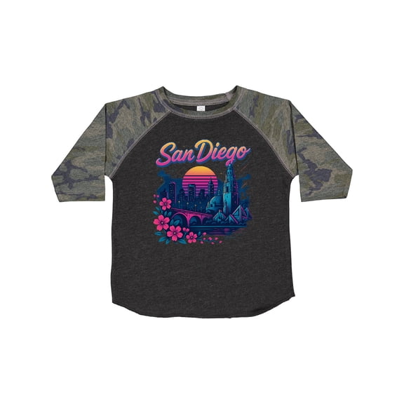 Inktastic San Diego Retro Sunset Skyline Boys or Girls Toddler T-Shirt