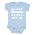 thumbnail image 1 of Inktastic San Diego Someone Loves Me Skyline Boys or Girls Baby Bodysuit, 1 of 5