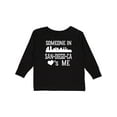 thumbnail image 1 of Inktastic San Diego Someone Loves Me Skyline Boys or Girls Long Sleeve Toddler T-Shirt, 1 of 5