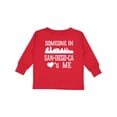 thumbnail image 1 of Inktastic San Diego Someone Loves Me Skyline Boys or Girls Long Sleeve Toddler T-Shirt, 1 of 5