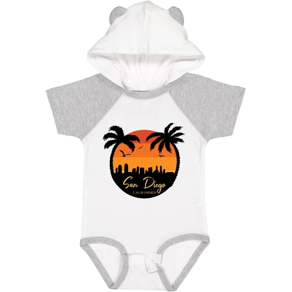Inktastic San Diego Sunset Skyline Boys or Girls Baby Bodysuit