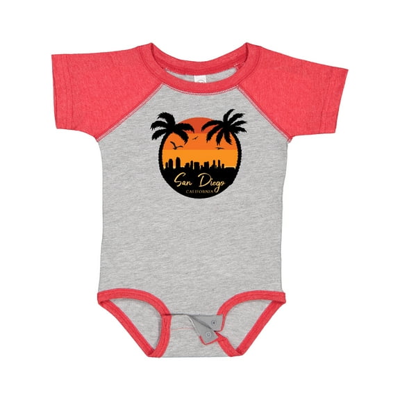 Inktastic San Diego Sunset Skyline Boys or Girls Baby Bodysuit