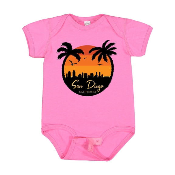 Inktastic San Diego Sunset Skyline Boys or Girls Baby Bodysuit