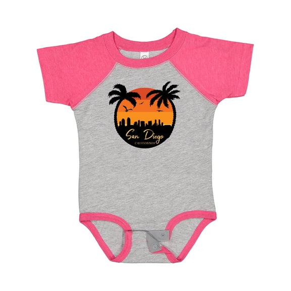 Inktastic San Diego Sunset Skyline Boys or Girls Baby Bodysuit