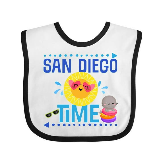Inktastic San Diego Vacation Cute Beach Boys or Girls Baby Bib