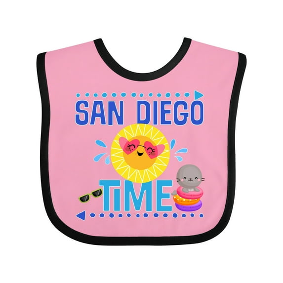 Inktastic San Diego Vacation Cute Beach Boys or Girls Baby Bib