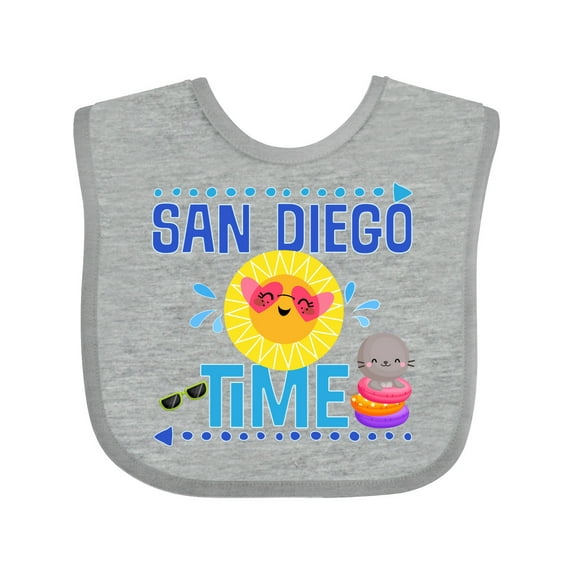 Inktastic San Diego Vacation Cute Beach Boys or Girls Baby Bib
