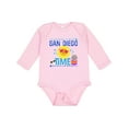 thumbnail image 1 of Inktastic San Diego Vacation Cute Beach Boys or Girls Long Sleeve Baby Bodysuit, 1 of 5