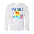 thumbnail image 1 of Inktastic San Diego Vacation Cute Beach Long Sleeve Youth T-Shirt, 1 of 5