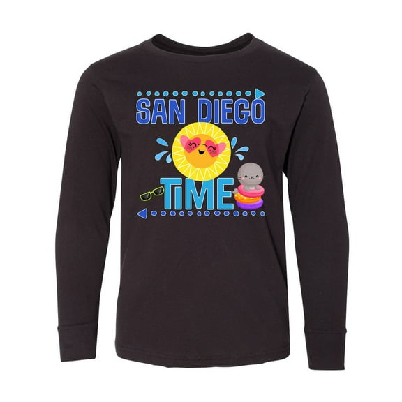 Inktastic San Diego Vacation Cute Beach Long Sleeve Youth T-Shirt